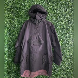 Rare Vintage BLACKBEAR Made In Korea Men's Black Hooded Anorak Jacket Size M